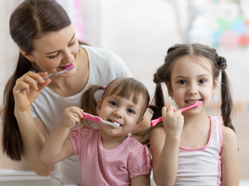 Brushing is important for the whole family